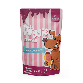 POKUSA Lody dla psa DOGGIE ICE CREAM 4 x 40g pyszne smaki